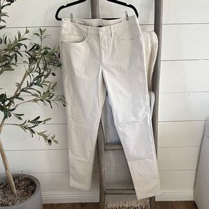 lululemon athletica Cream Straight Leg Jeans